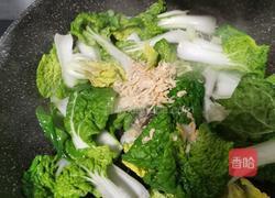 虾皮炒小油菜的做法图解5