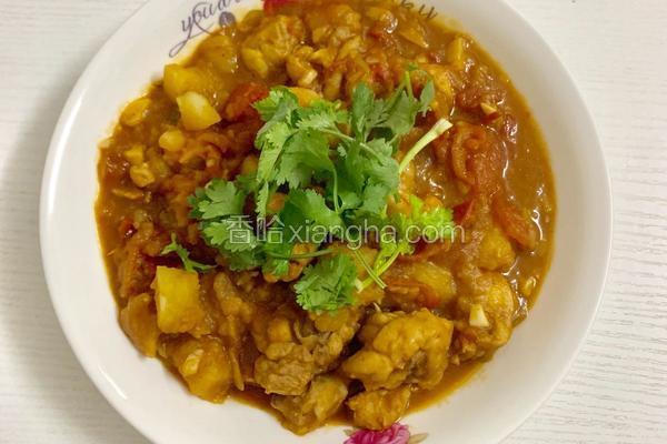 番茄鸡腿炖土豆