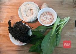 虾米紫菜面的做法图解1
