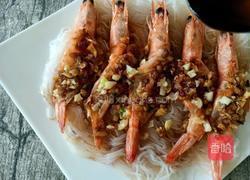 蒜蓉粉丝蒸开背虾的做法图解13