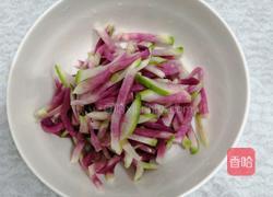 金蒜虾皮炝萝卜的做法图解4