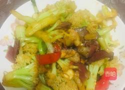 腊肉炒花菜的做法图解8