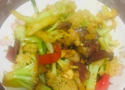 腊肉炒花菜