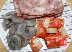 奶油蘑菇海鲜意面的做法图解2