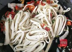 Illustration of how to make fried meat with hundred-page skin 4