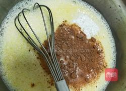 北海道蛋糕(可可卡仕达）的做法图解5