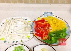 杏鲍菇炒彩椒的做法图解2