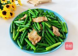 蒜苔炒肉的做法图解5