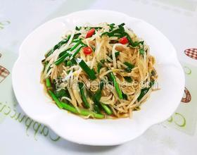 韭菜炒豆芽