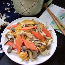 平菇胡萝卜炒鸡蛋的做法[图]
