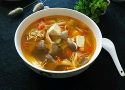 双菇番茄豆腐汤