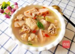 莲藕炖鸡汤的做法图解12