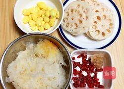 白果莲藕银耳汤(健脾养颜)的做法图解3