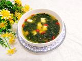 芝麻叶枸杞豆腐汤的做法[图]