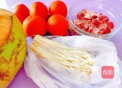 金针菇番茄椰汁牛骨汤的做法图解2