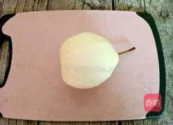 Illustration of how to make sweet corn, pear and syrup 3