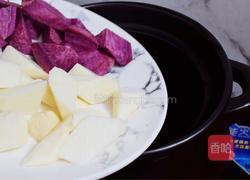 山药紫薯小米粥的做法图解5