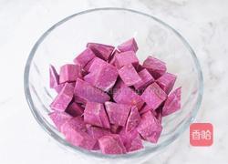 桃胶皂角米雪燕紫薯羹的做法图解6