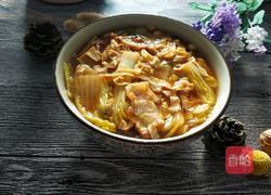 娃娃菜五花肉炖干豆腐的做法图解12