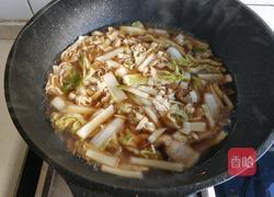 娃娃菜五花肉炖干豆腐的做法图解11