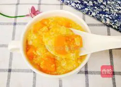Illustration of how to make healthy pumpkin oats and millet soup 10