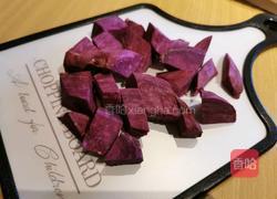 紫薯糯米圆子汤的做法图解1