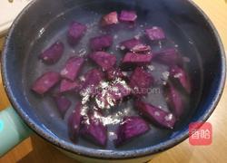 紫薯糯米圆子汤的做法图解3
