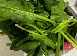 菠菜鸡蛋粉丝汤的做法图解1