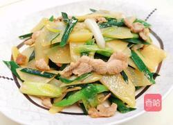 蒜苗土豆炒肉片的做法图解8