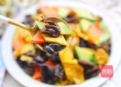 低脂低卡的黄瓜木耳炒鸡蛋的做法图解13