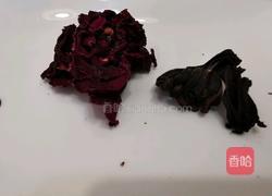 玫瑰洛神花茶的做法图解2