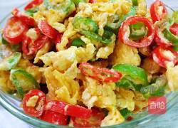 双椒炒蛋 的做法图解10