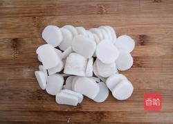 萝卜缨子炒年糕的做法图解2