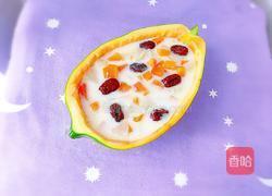 牛奶红枣木瓜炖梨的做法图解1