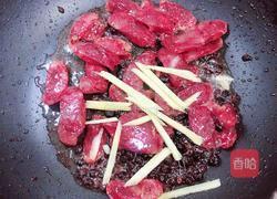 豆豉蒜苗炒腊肠的做法图解8