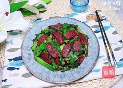 豆豉蒜苗炒腊肠的做法图解13