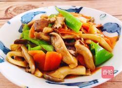 青椒炒蘑菇的做法图解7