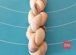 香芋馅发面麻花的做法图解4