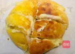 Illustration of how to make fried cheese durian cake 8