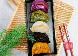 五彩蒸饺的做法图解9