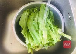 蒜香油麦菜的做法图解1