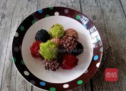 五彩糯米糍的做法图解11