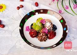 五彩糯米糍的做法图解12