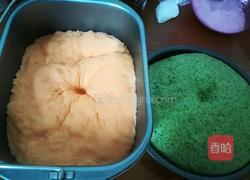 胡萝卜菠菜双色馒头的做法图解4