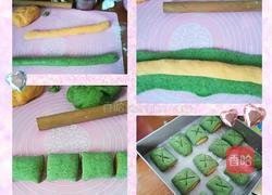 胡萝卜菠菜双色馒头的做法图解6