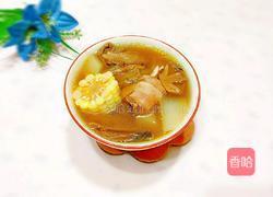 大脚菌玉米鸡汤的做法图解1