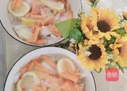 Illustration of making spicy and sour lemon radish strips 4