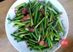 蒜苔炒肉的做法图解7