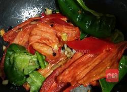 绝代双椒 豆豉煎椒 的做法图解5