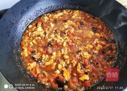 香菇鸡蛋酱菠菜面的做法图解6